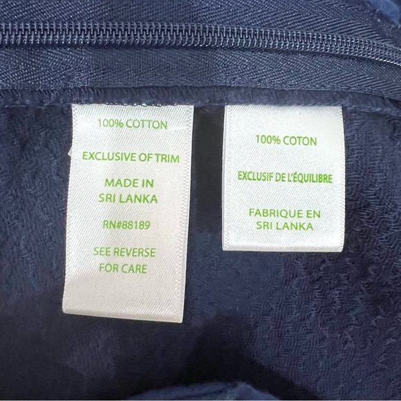 Lilly Pulitzer Textured Jacquard Waffle Fringe Tassel Trim Navy Addie Shorts - Picture 6 of 8